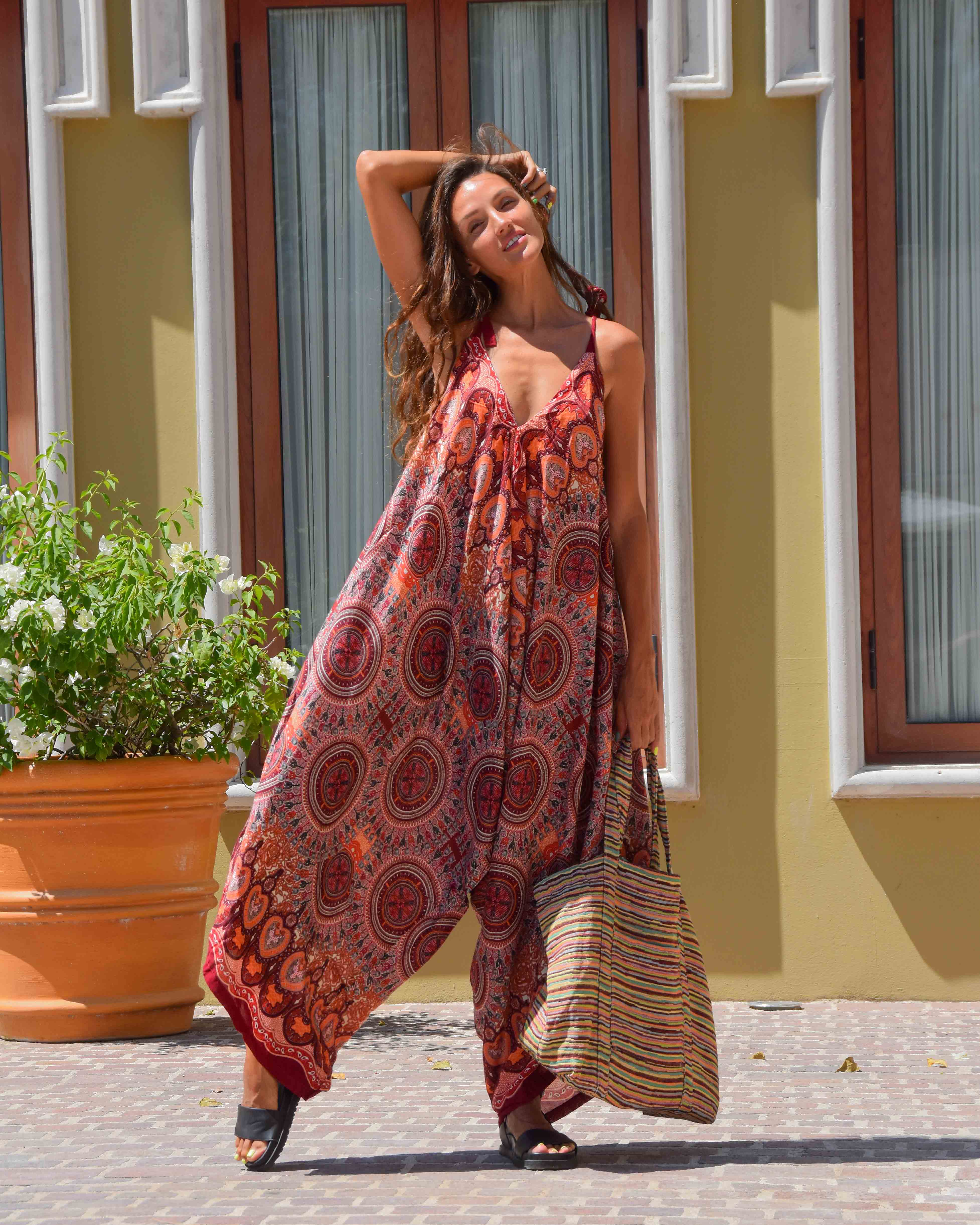 AKUBALI JUMPSUIT DRESS Elepanta Jumpsuits - Buy Today Elephant Pants Jewelry And Bohemian Clothes Handmade In Thailand Help To Save The Elephants FairTrade And Vegan
