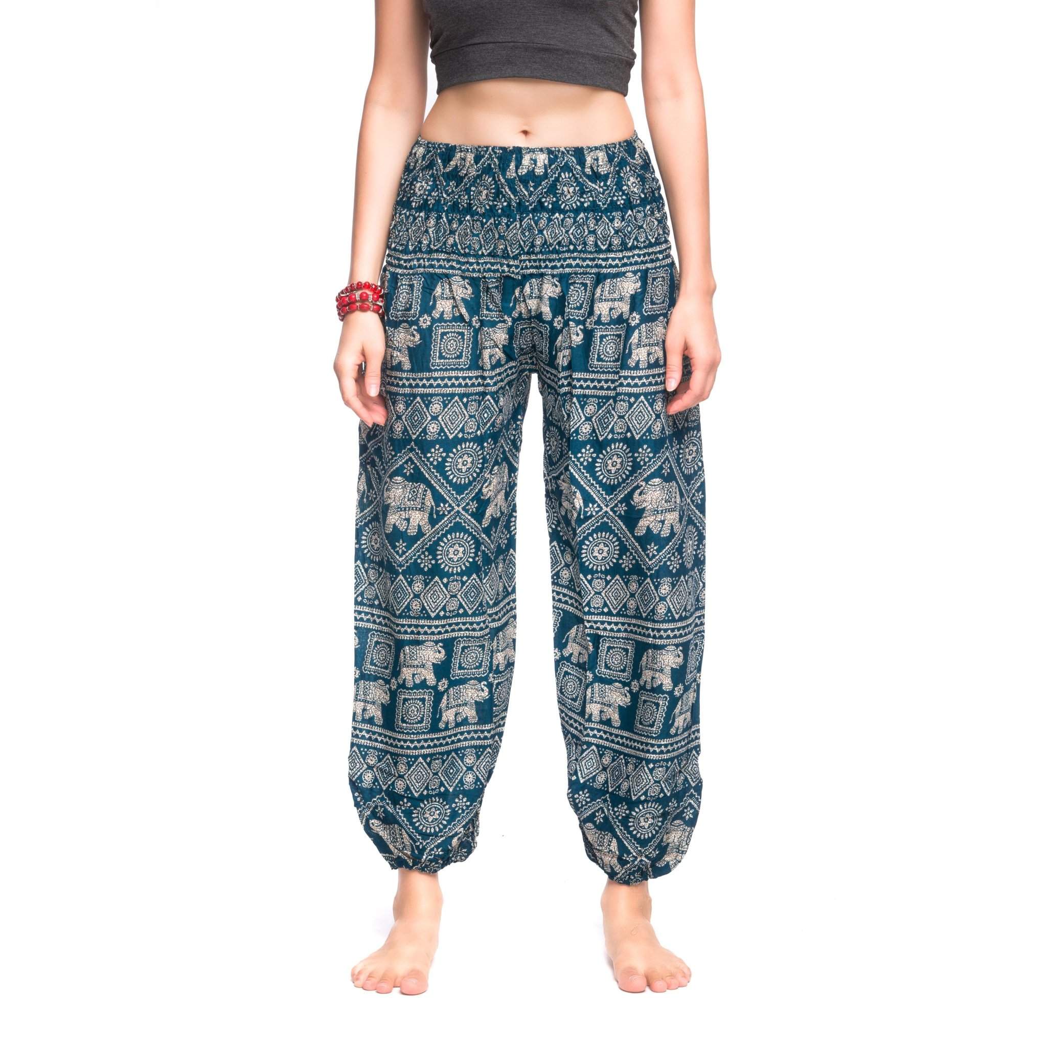 Agra Elephant Pants Elepanta Elastic Waist Pants - Buy Today Elephant Pants Jewelry And Bohemian Clothes Handmade In Thailand Help To Save The Elephants FairTrade And Vegan