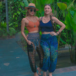 DELHI BOHO PANTS - BLUE Elepanta Elastic Waist | Harem Pants - Buy Today Elephant Pants Jewelry And Bohemian Clothes Handmade In Thailand Help To Save The Elephants FairTrade And Vegan