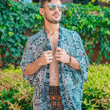 TULUM KIMONO Elepanta Unisex Kimono - Buy Today Elephant Pants Jewelry And Bohemian Clothes Handmade In Thailand Help To Save The Elephants FairTrade And Vegan