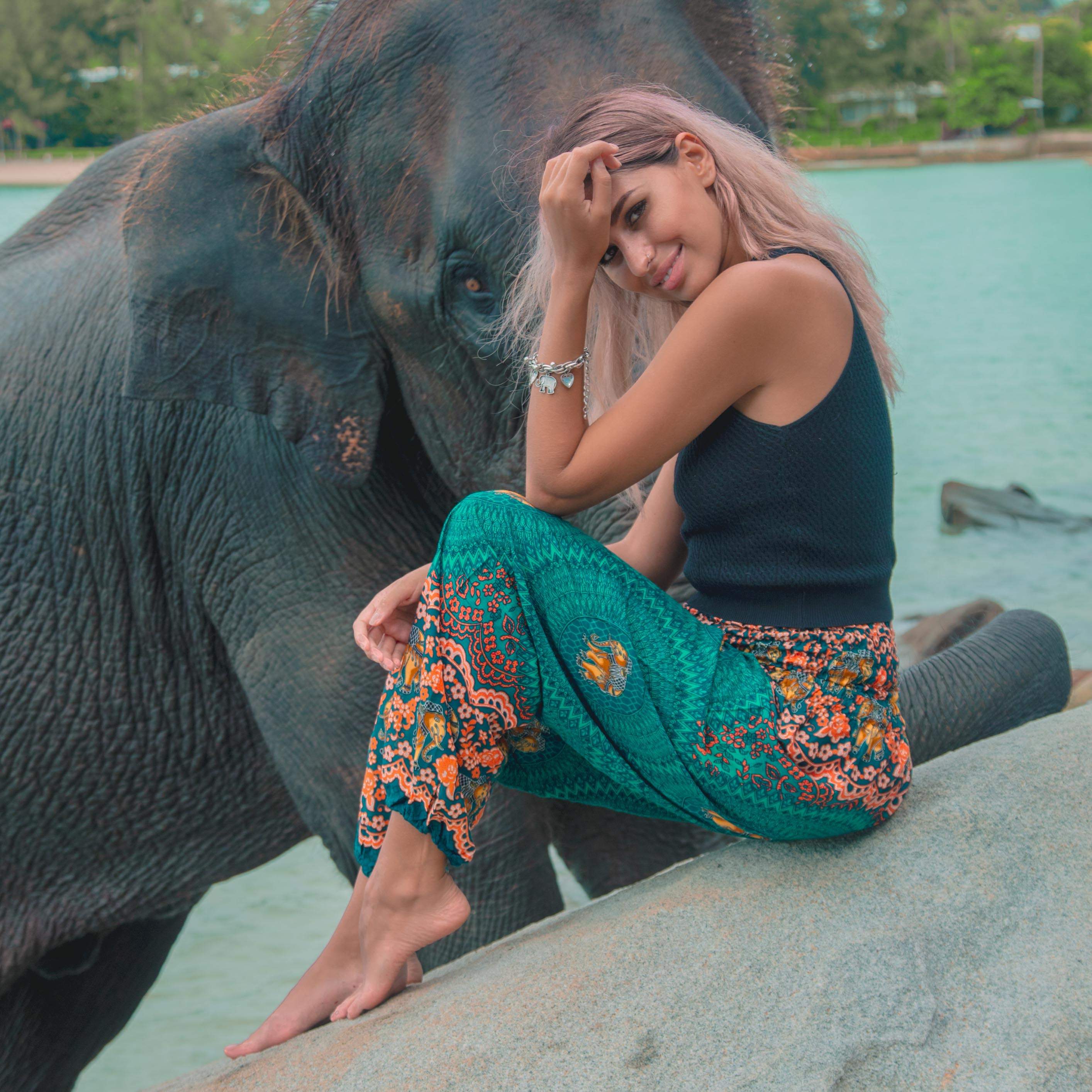 Jaipur Pants Elepanta Women's Pants - Buy Today Elephant Pants Jewelry And Bohemian Clothes Handmade In Thailand Help To Save The Elephants FairTrade And Vegan