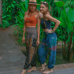 LOPBURI BOHO PANTS - BLACK Elepanta Elastic Waist | Harem Pants - Buy Today Elephant Pants Jewelry And Bohemian Clothes Handmade In Thailand Help To Save The Elephants FairTrade And Vegan