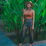LOPBURI BOHO PANTS - BLACK Elepanta Elastic Waist | Harem Pants - Buy Today Elephant Pants Jewelry And Bohemian Clothes Handmade In Thailand Help To Save The Elephants FairTrade And Vegan