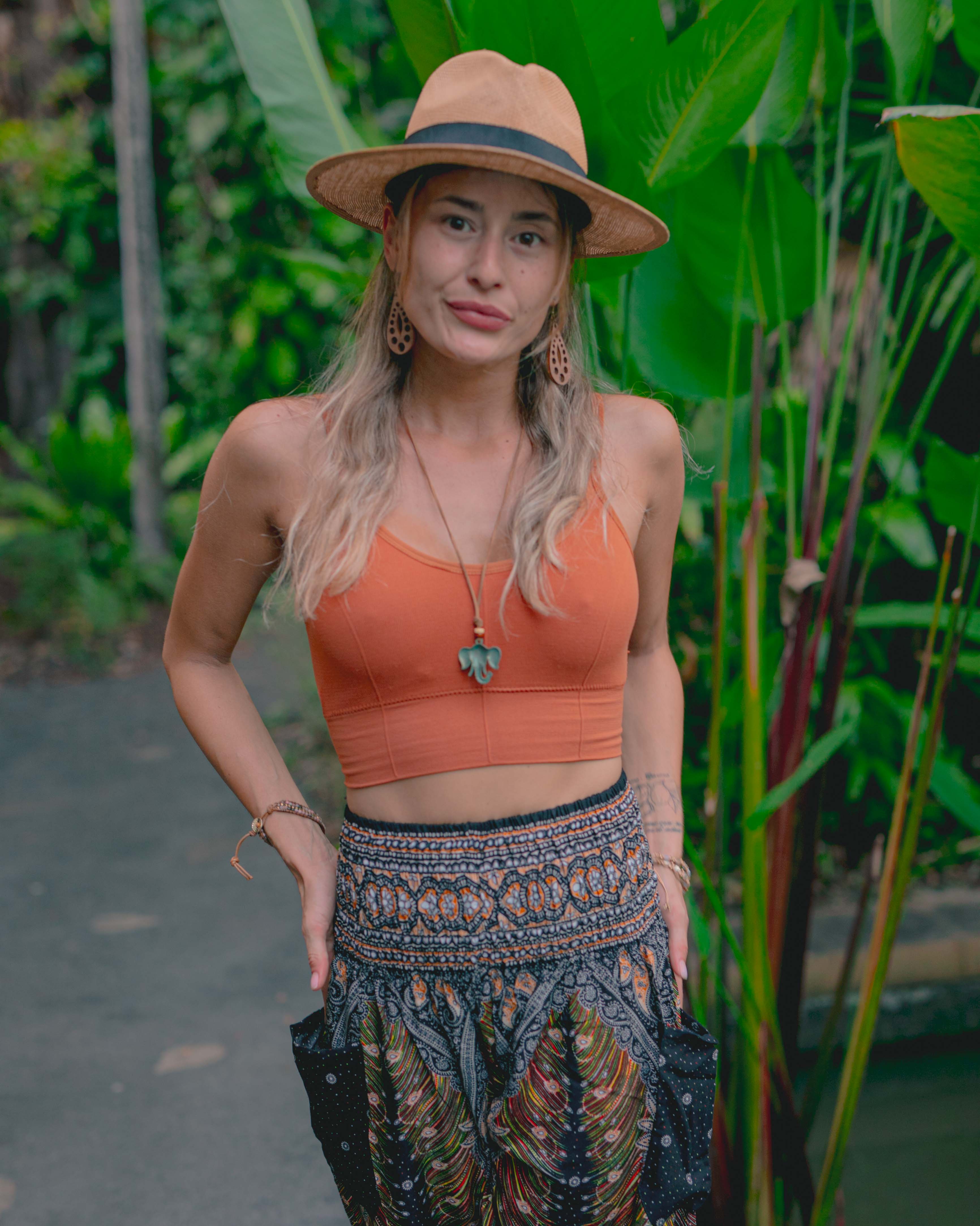 LOPBURI BOHO PANTS - BLACK Elepanta Elastic Waist | Harem Pants - Buy Today Elephant Pants Jewelry And Bohemian Clothes Handmade In Thailand Help To Save The Elephants FairTrade And Vegan