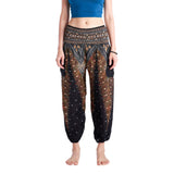 LOPBURI ELEPHANT PANTS - BLACK Elepanta Harem Pants | Elastic Waist - Buy Today Elephant Pants Jewelry And Bohemian Clothes Handmade In Thailand Help To Save The Elephants FairTrade And Vegan