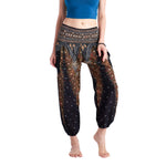 LOPBURI ELEPHANT PANTS - BLACK Elepanta Harem Pants | Elastic Waist - Buy Today Elephant Pants Jewelry And Bohemian Clothes Handmade In Thailand Help To Save The Elephants FairTrade And Vegan