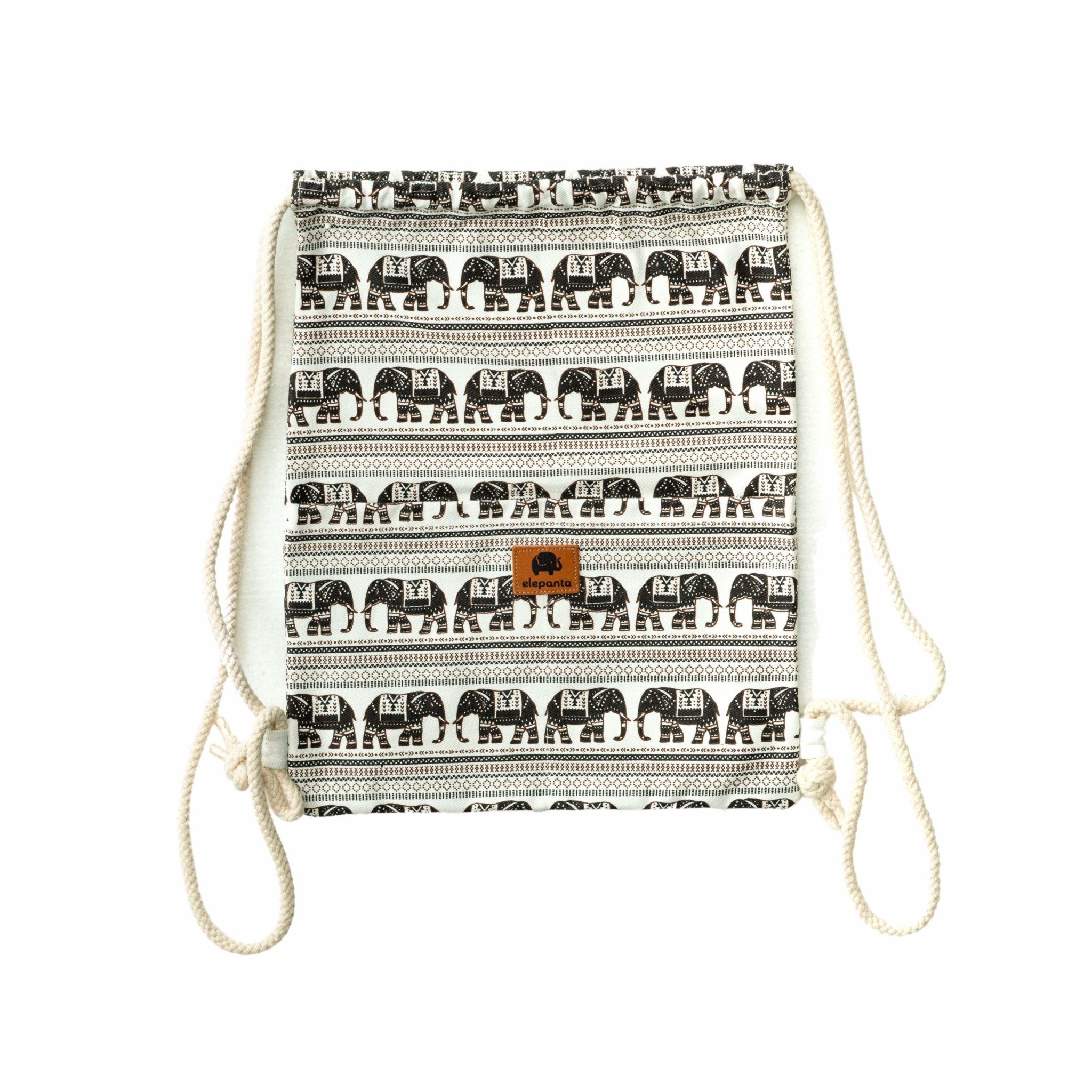 JAIPUR DRAWSTRING BACKPACK Elepanta Backpacks - Buy Today Elephant Pants Jewelry And Bohemian Clothes Handmade In Thailand Help To Save The Elephants FairTrade And Vegan