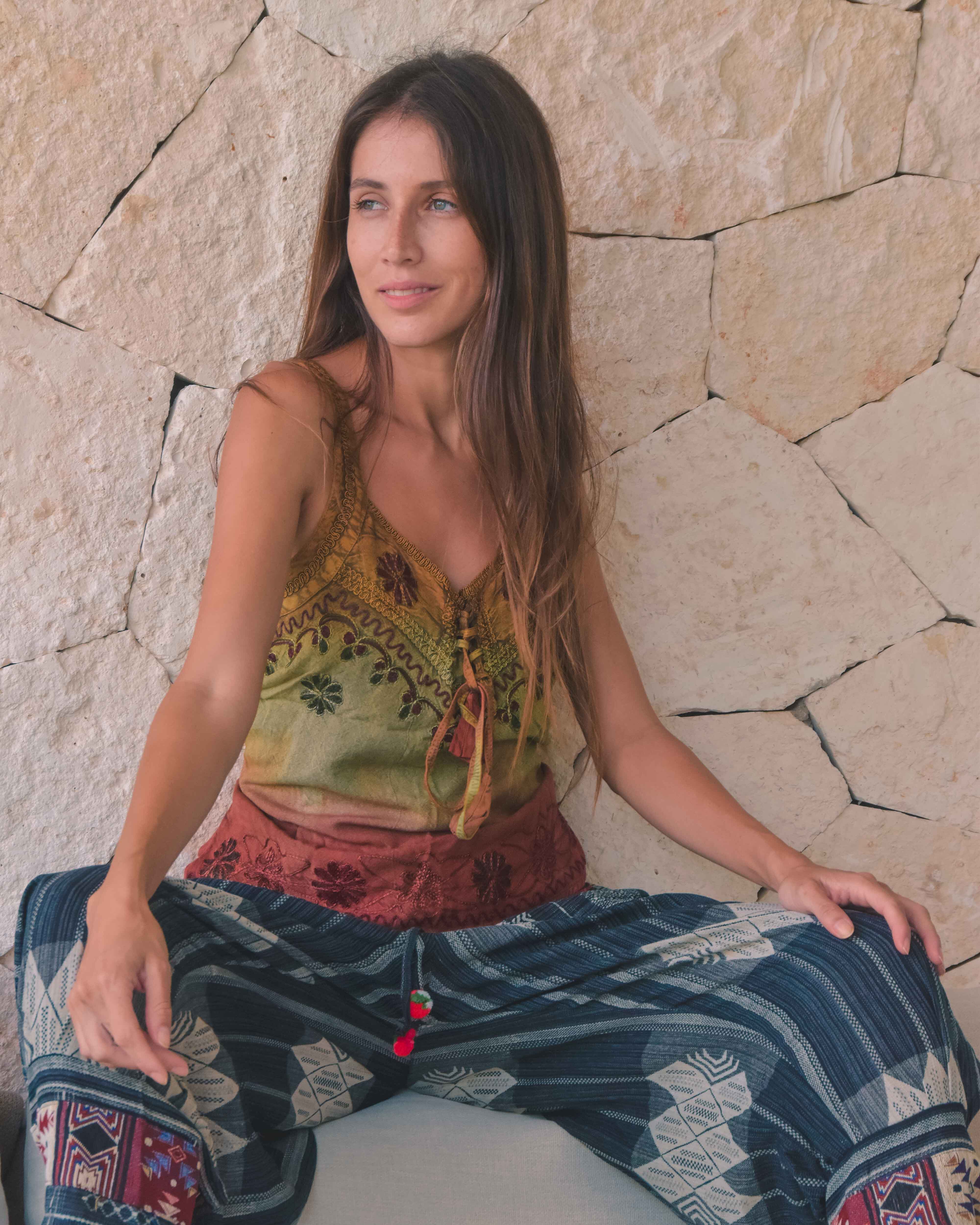 JAIPUR BLOUSE Elepanta Women's Top - Buy Today Elephant Pants Jewelry And Bohemian Clothes Handmade In Thailand Help To Save The Elephants FairTrade And Vegan