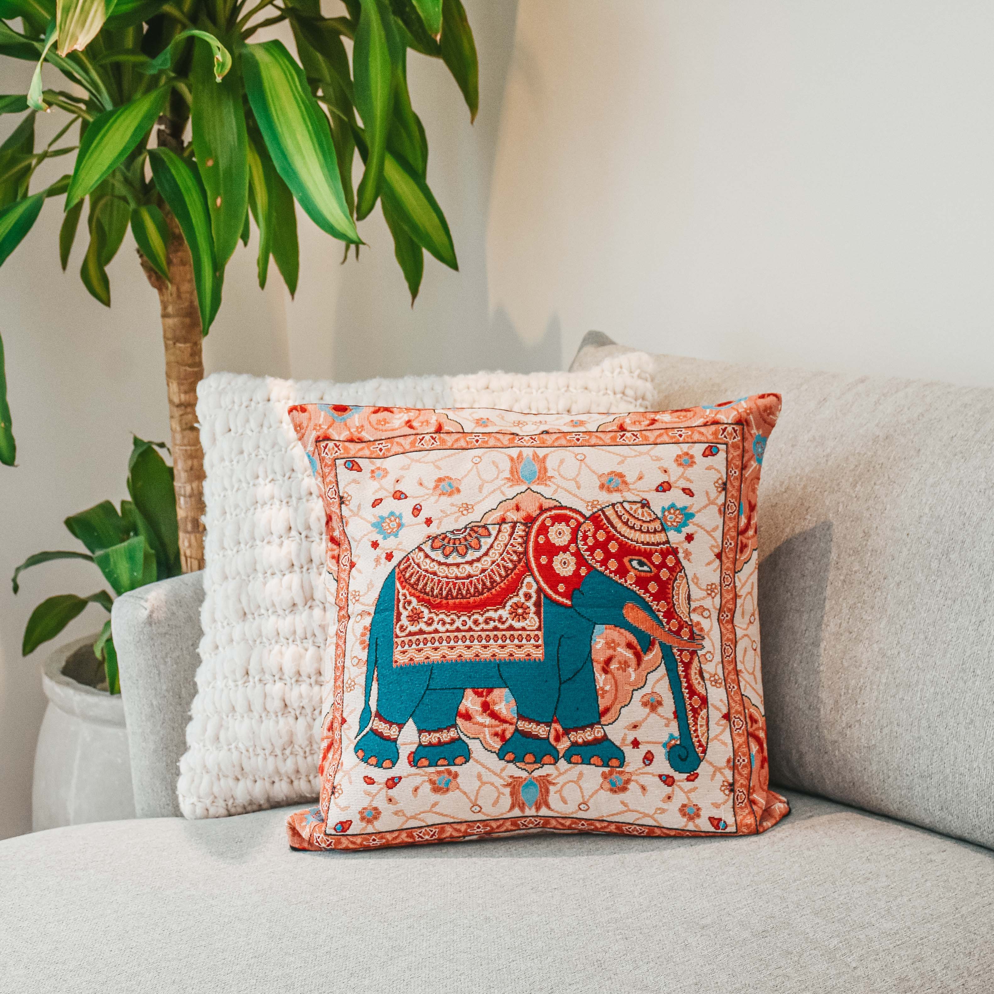 SELVA PILLOW COVER Elepanta Pillows - Buy Today Elephant Pants Jewelry And Bohemian Clothes Handmade In Thailand Help To Save The Elephants FairTrade And Vegan