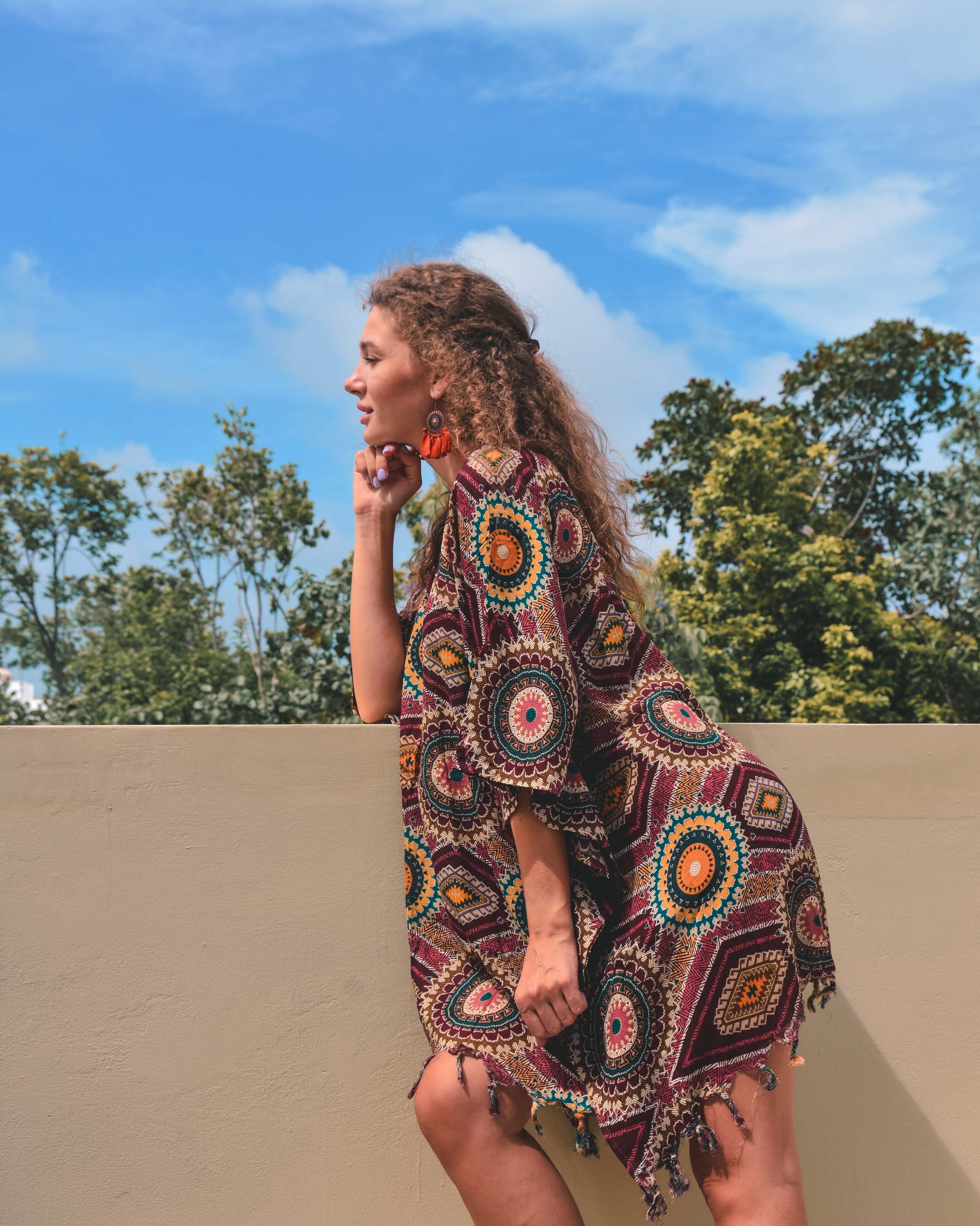 AZTEK PONCHO Elepanta Ponchos - Buy Today Elephant Pants Jewelry And Bohemian Clothes Handmade In Thailand Help To Save The Elephants FairTrade And Vegan