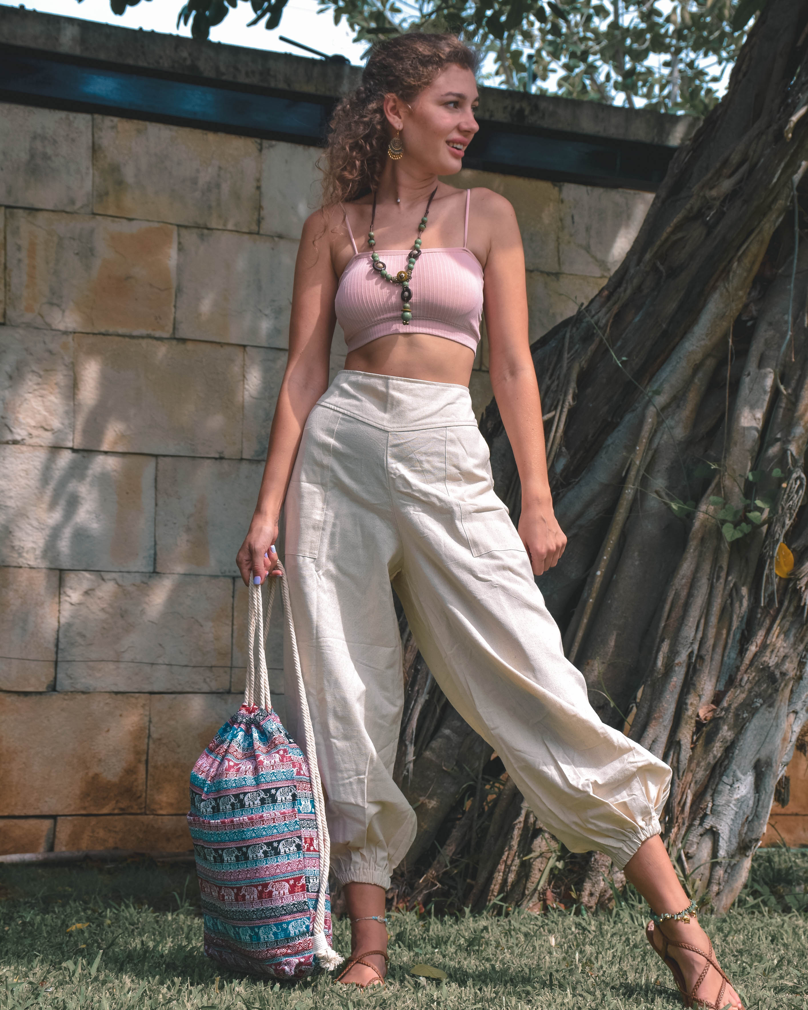 CEIBA DRAWSTRING BAG Elepanta Travel Bags - Buy Today Elephant Pants Jewelry And Bohemian Clothes Handmade In Thailand Help To Save The Elephants FairTrade And Vegan