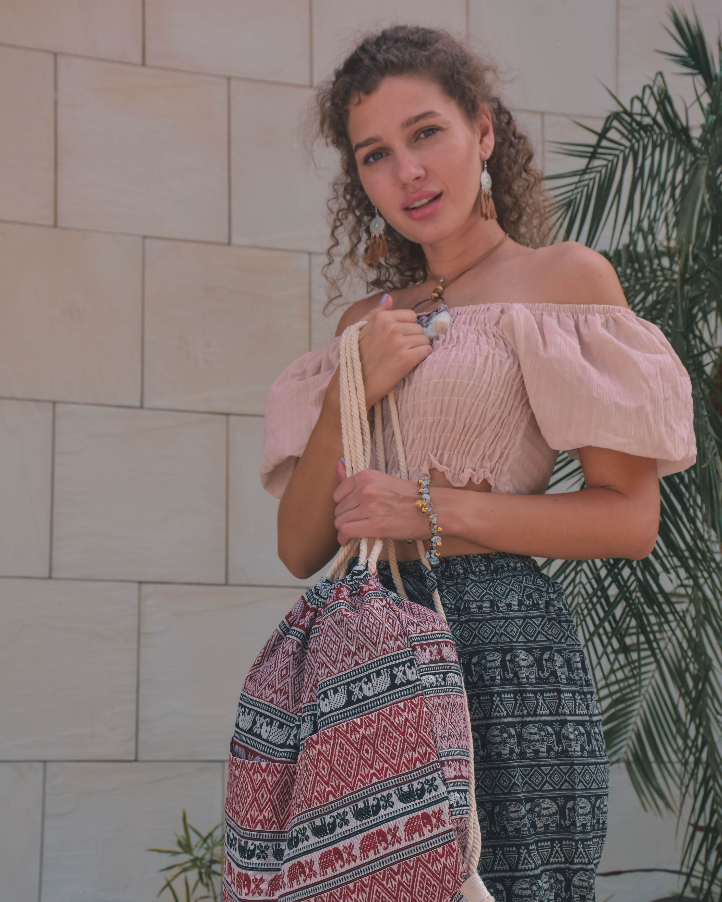 MALAWI DRAWSTRING BAG Elepanta Travel Bags - Buy Today Elephant Pants Jewelry And Bohemian Clothes Handmade In Thailand Help To Save The Elephants FairTrade And Vegan