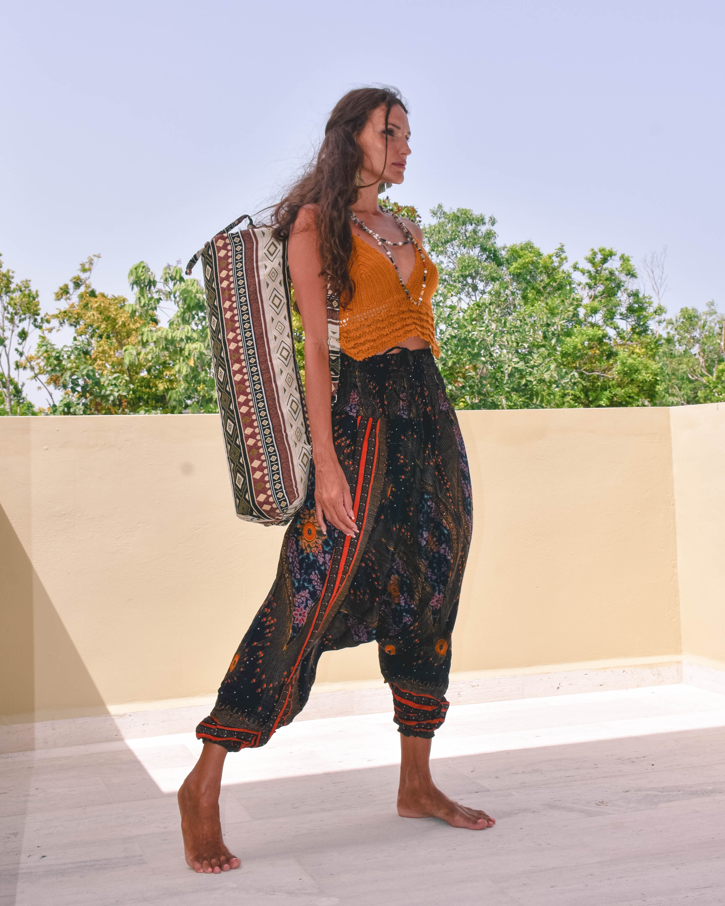 Cotton Pants Traditional Yoga Pants Design From Nepal Comfy Genie