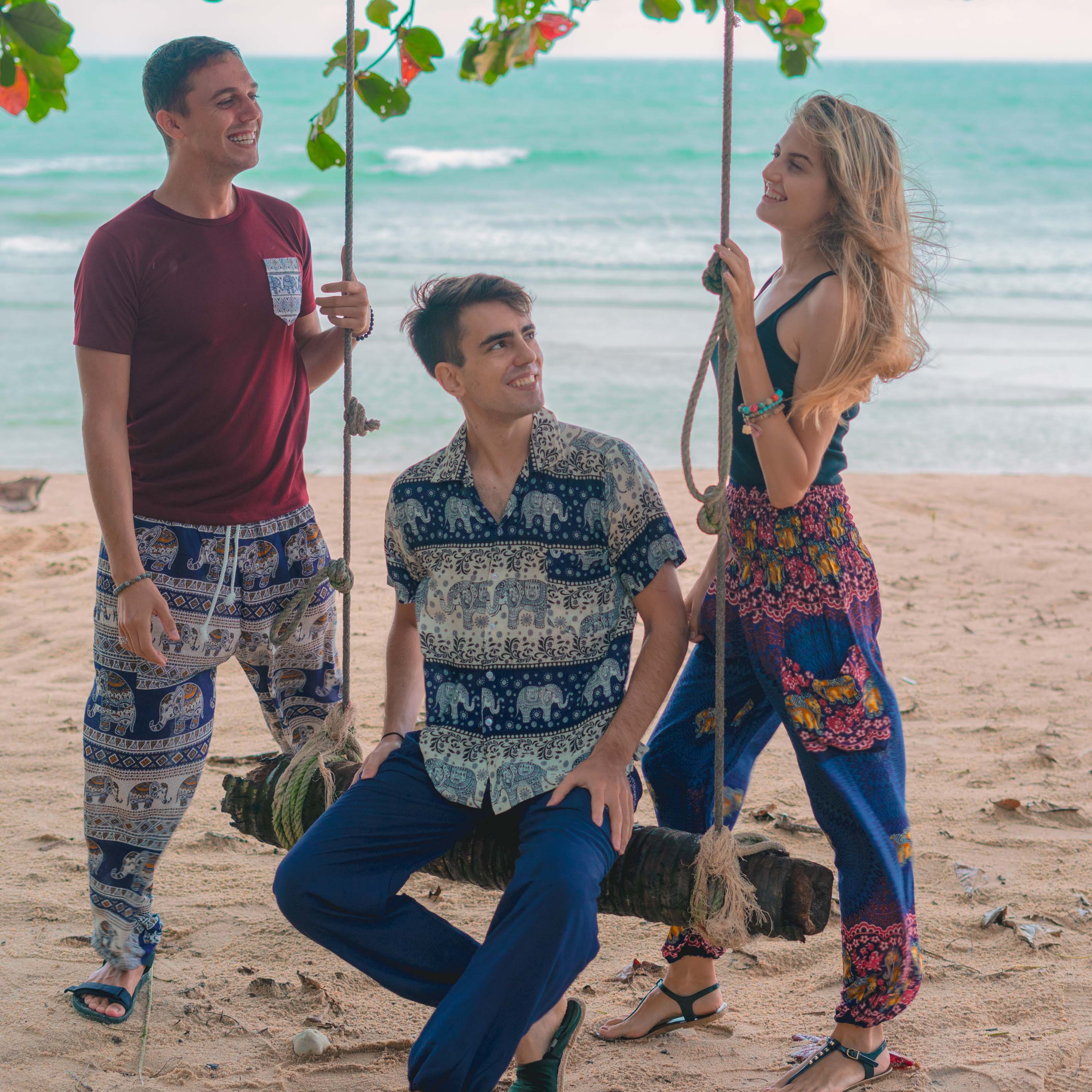 Angkor Pants Elepanta Men's Pants - Buy Today Elephant Pants Jewelry And Bohemian Clothes Handmade In Thailand Help To Save The Elephants FairTrade And Vegan