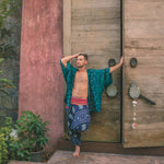 THAI TRIBAL PANTS - BLUE Elepanta Tribal | Hippie Pants - Buy Today Elephant Pants Jewelry And Bohemian Clothes Handmade In Thailand Help To Save The Elephants FairTrade And Vegan