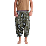 THAI TRIBAL PANTS - GREEN Elepanta Hippie Pants | Tribal - Buy Today Elephant Pants Jewelry And Bohemian Clothes Handmade In Thailand Help To Save The Elephants FairTrade And Vegan