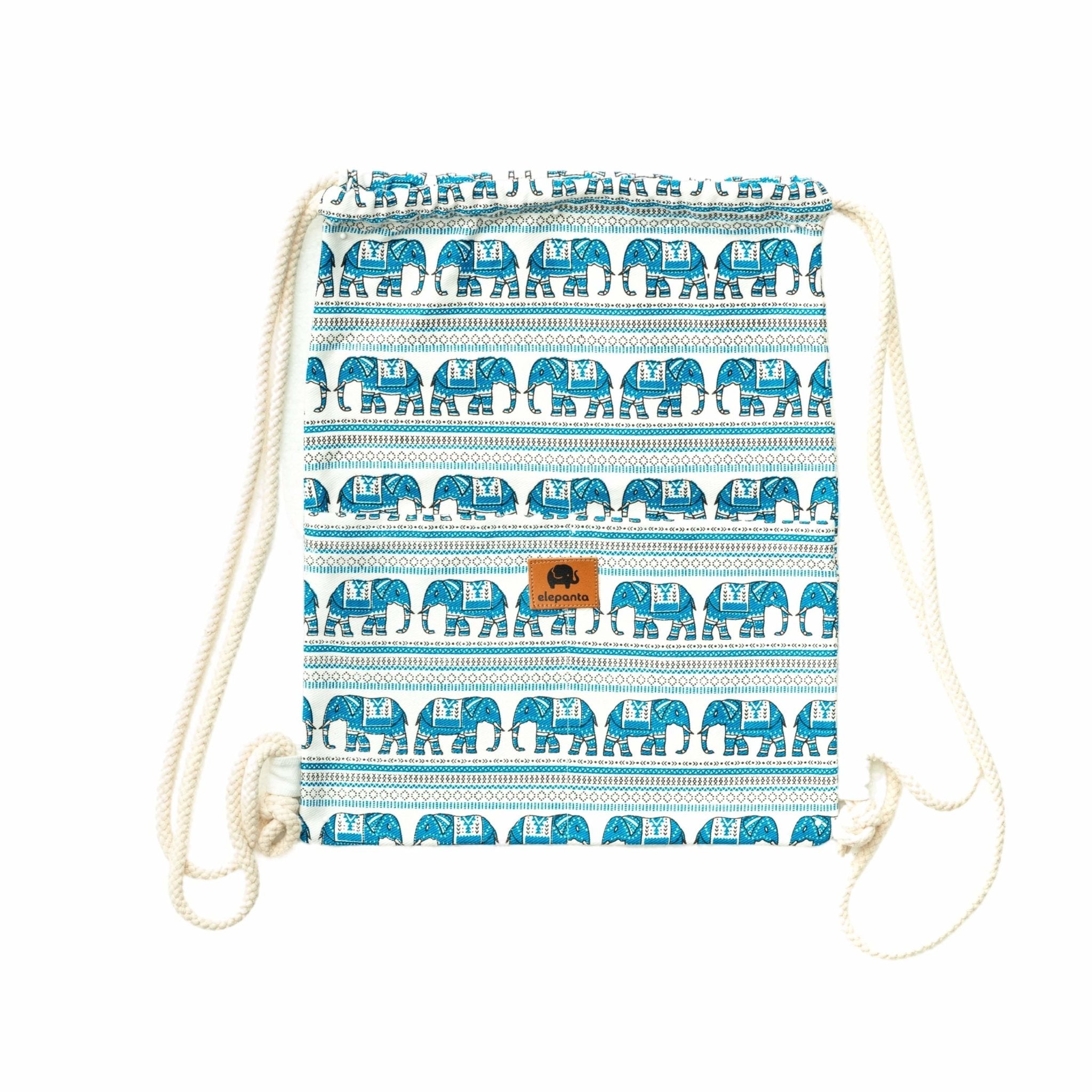AGRA DRAWSTRING BACKPACK Elepanta Backpacks - Buy Today Elephant Pants Jewelry And Bohemian Clothes Handmade In Thailand Help To Save The Elephants FairTrade And Vegan