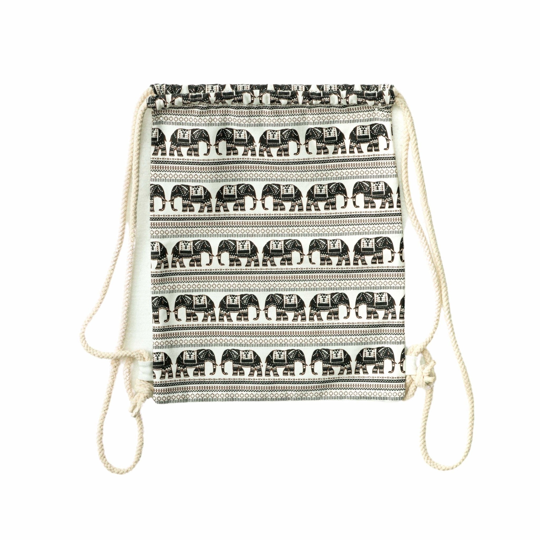 JAIPUR DRAWSTRING BACKPACK Elepanta Backpacks - Buy Today Elephant Pants Jewelry And Bohemian Clothes Handmade In Thailand Help To Save The Elephants FairTrade And Vegan