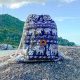 KRABI DRAWSTRING BACKPACK Elepanta Backpacks - Buy Today Elephant Pants Jewelry And Bohemian Clothes Handmade In Thailand Help To Save The Elephants FairTrade And Vegan