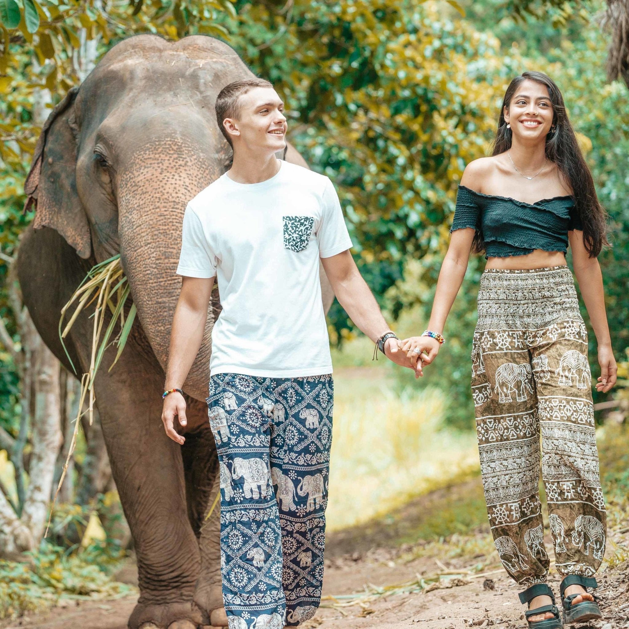 MANDALAY PANTS - Drawstring Elepanta Drawstring Pants - Buy Today Elephant Pants Jewelry And Bohemian Clothes Handmade In Thailand Help To Save The Elephants FairTrade And Vegan