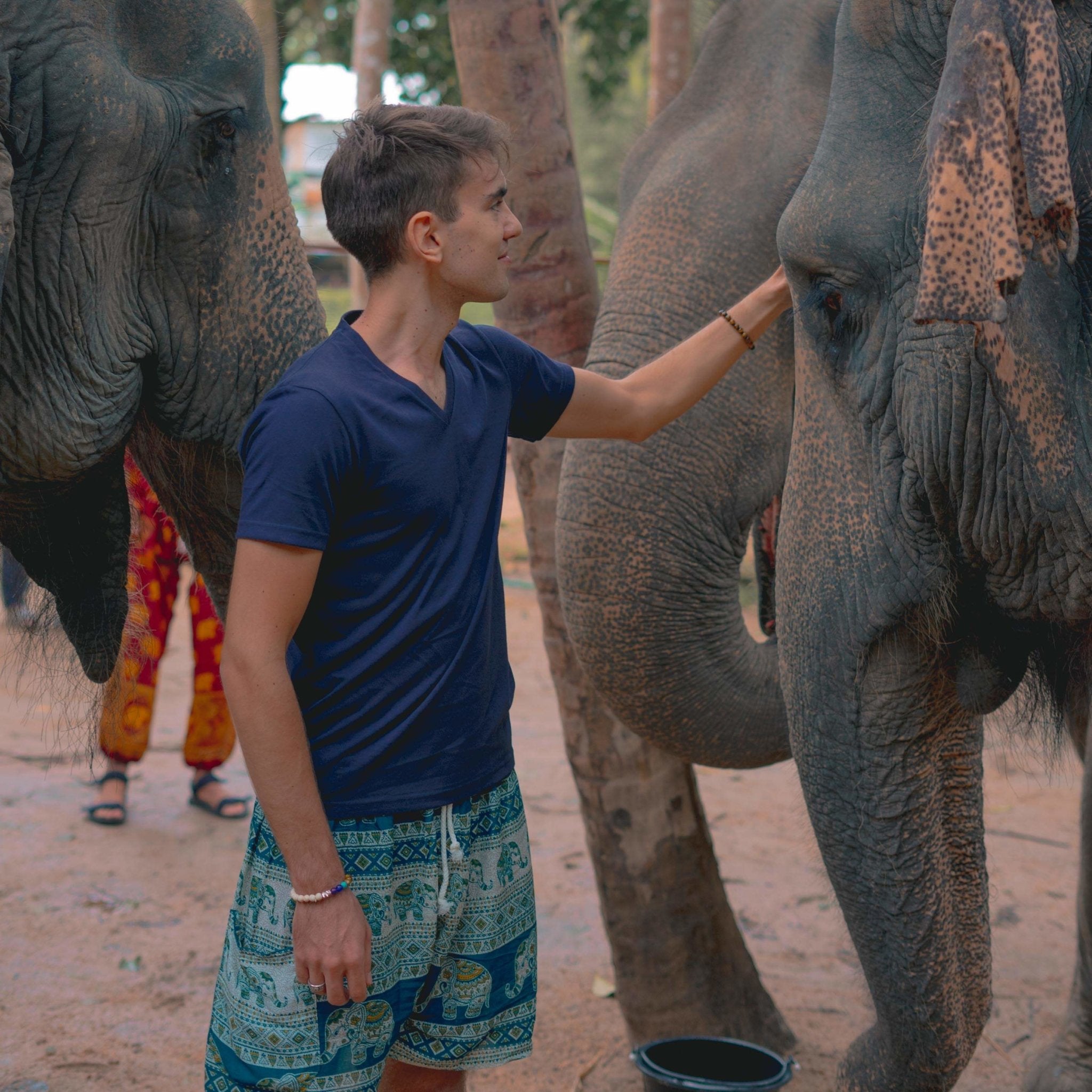 ANGKOR MEN'S SHORTS Elepanta Men's Shorts - Buy Today Elephant Pants Jewelry And Bohemian Clothes Handmade In Thailand Help To Save The Elephants FairTrade And Vegan